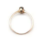 Jugendstil Ring aus Gelbgold und Diamanten