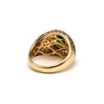 Granat Vintage Ring mit Fancy Diamanten