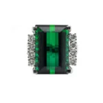 Turmalin Cocktailring 750er Weissgold Zert.