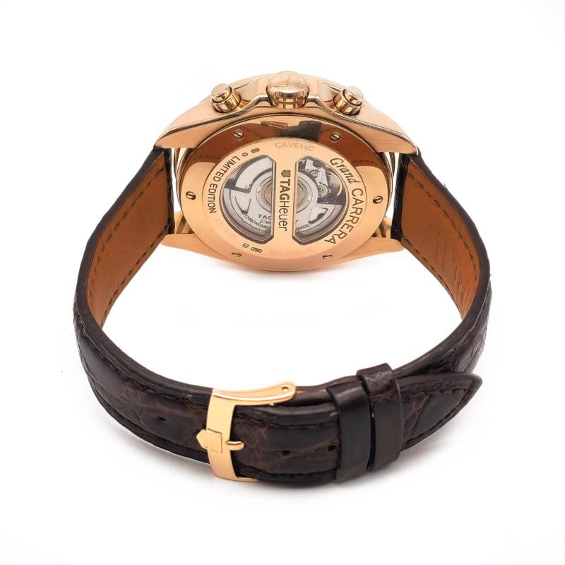 Tag Heuer Grand Carrera 750er Gold Full Set 2 Tag Heuer Grand Carrera 750er Gold Full Set