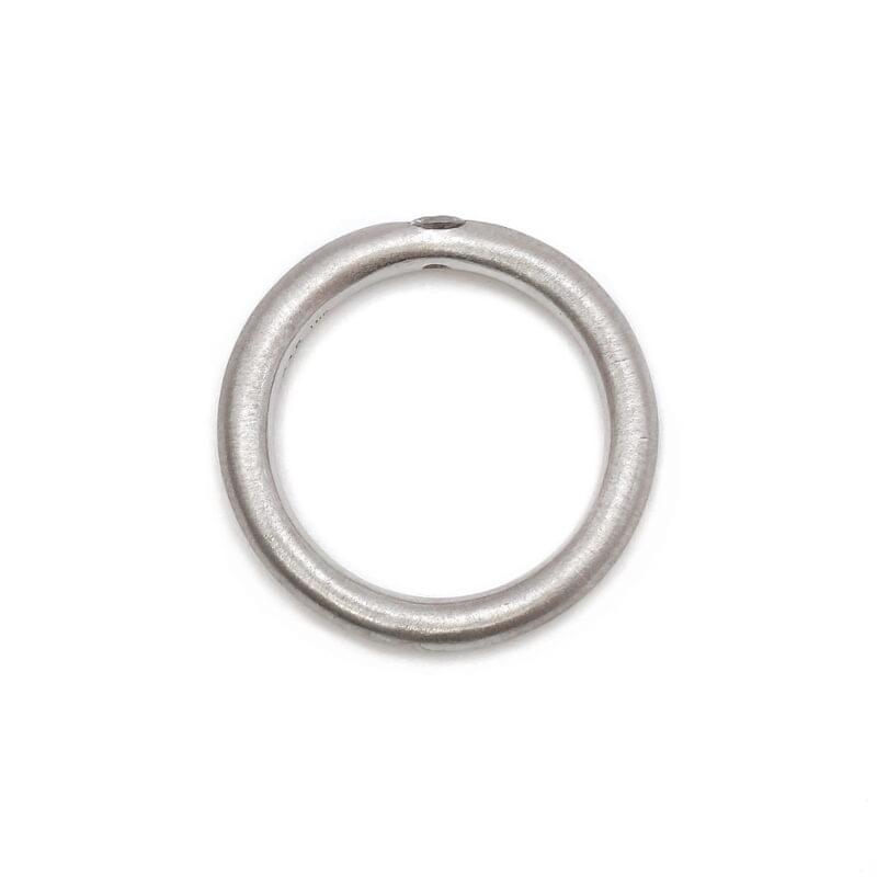 Solitär Platinring massiv mit Diamant