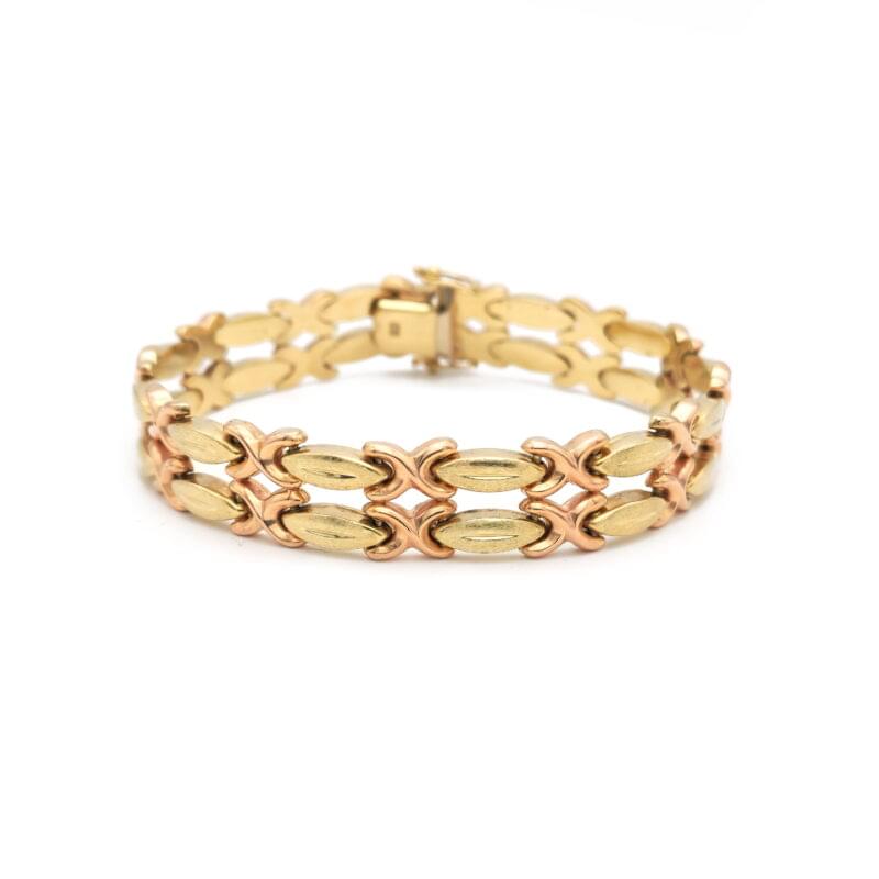 Breites Bicolor Armband 2 Breites Bicolor Armband