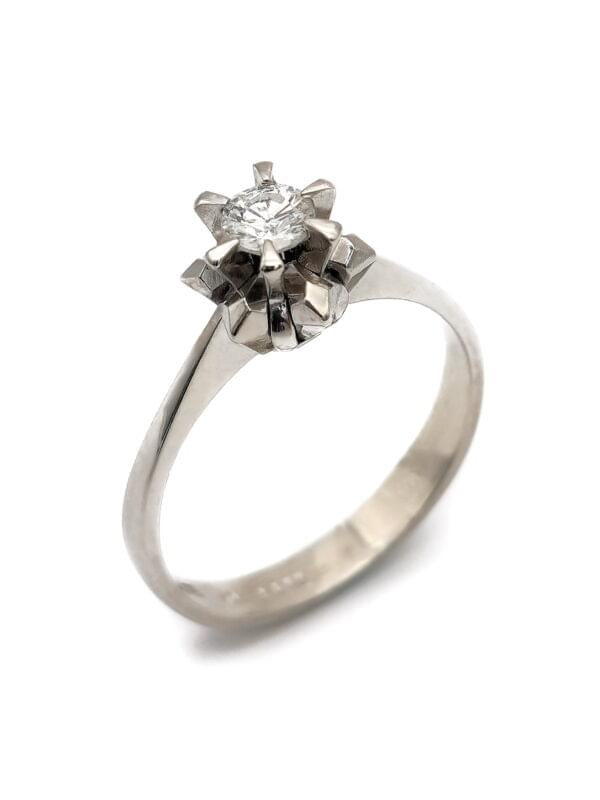 Retro Solitär Ring