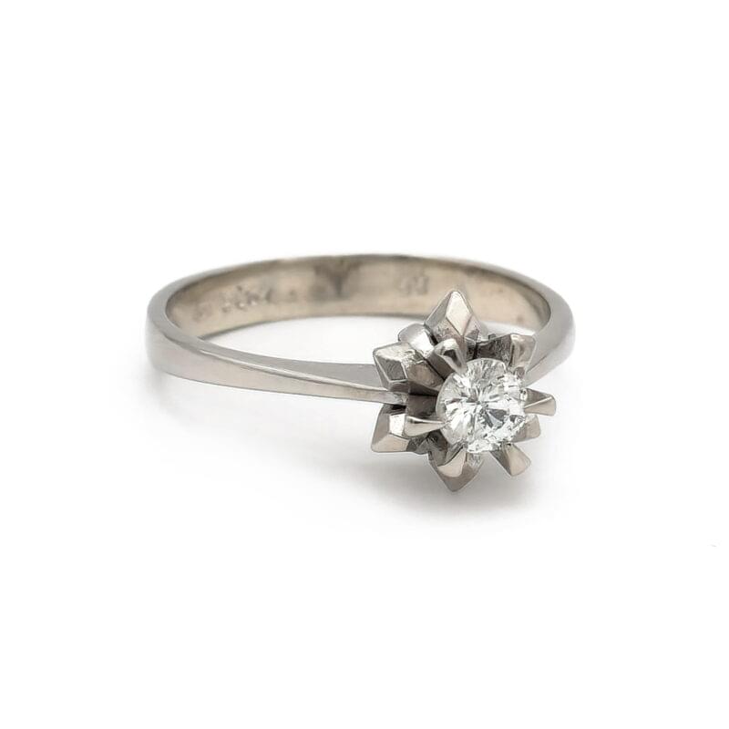 Retro Solitär Ring 3 Retro Solitär Ring