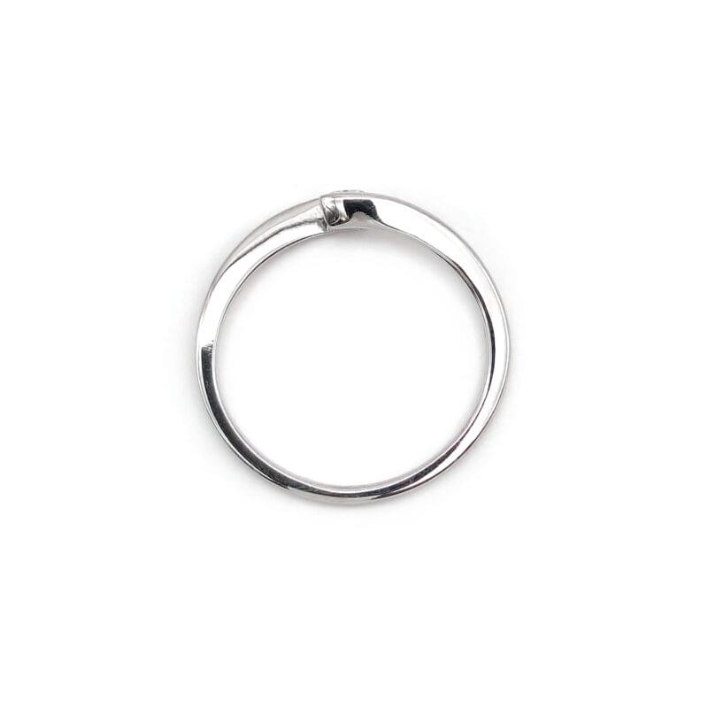 Diamantring in Weissgold mit Spannfassung