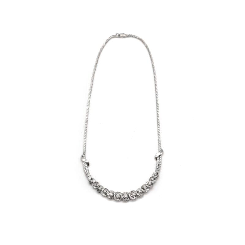 Vintage Diamantcollier in Weissgold