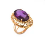 Grosser Amethyst Ring in 585er Gold