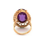 Grosser Amethyst Ring in 585er Gold