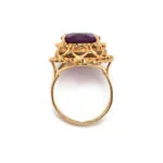 Grosser Amethyst Ring in 585er Gold