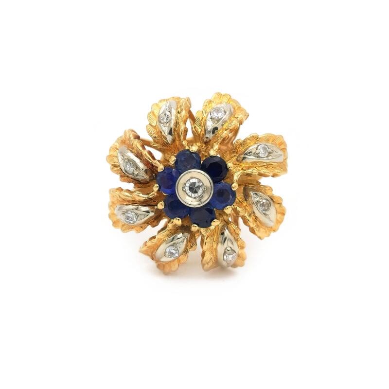 Retro Style Designerring in Bicolor