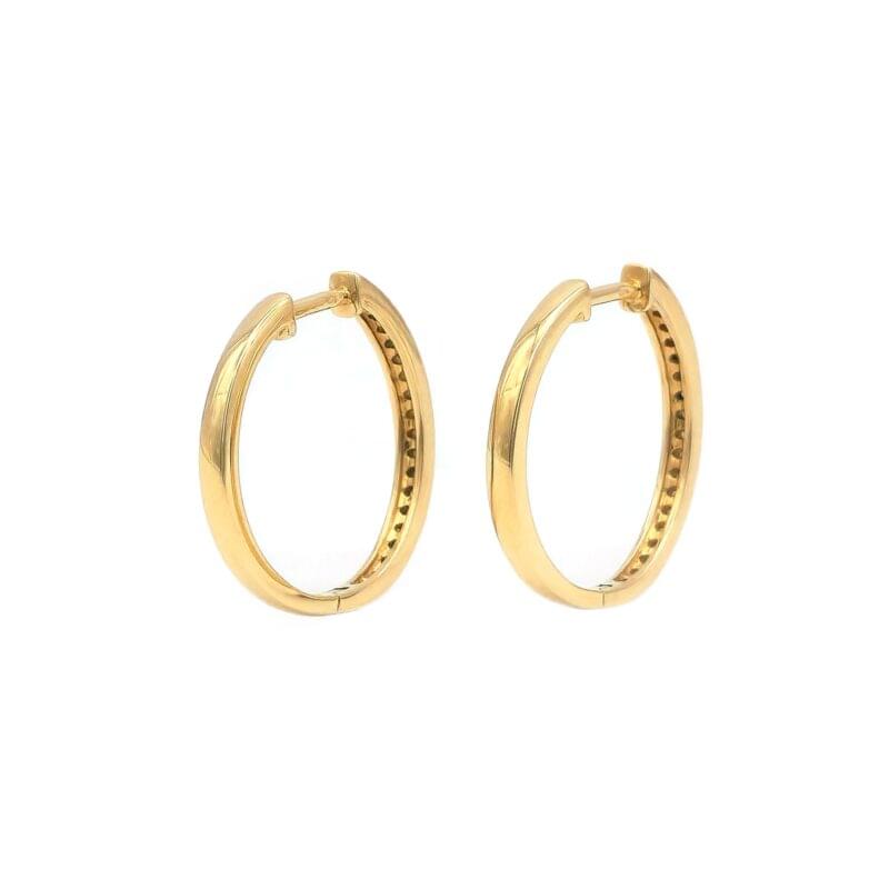 2 in 1 Diamant Creolen 0,26 Karat