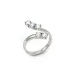 Memoire Ring Weissgold 1 Karat