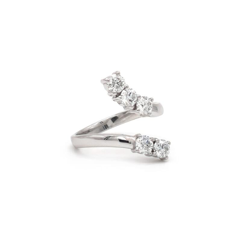 Memoire Ring Weissgold 1 Karat