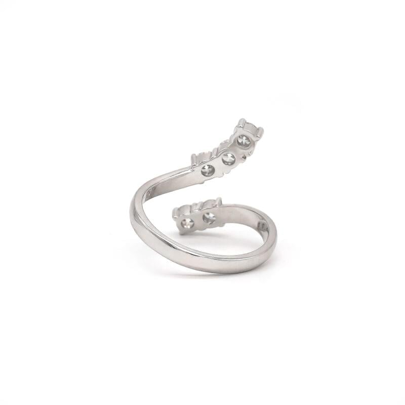 Memoire Ring Weissgold 1 Karat