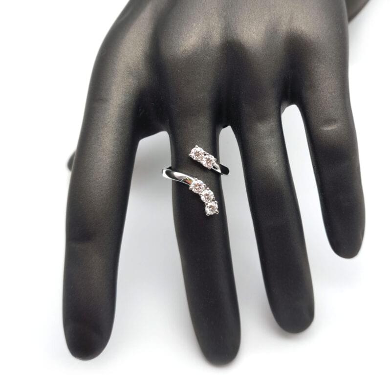 Memoire Ring Weissgold 1 Karat