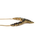 Saphire Clustercollier mit Diamanten