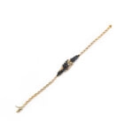 Saphire Clusterarmband mit Diamanten