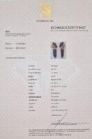 Saphire Clusterohrringe mit Diamanten