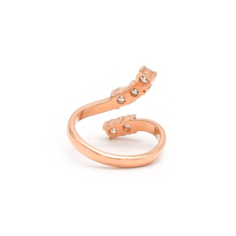 Memoire Ring Rotgold 1 Karat 4 Memoire Ring Rotgold 1 Karat