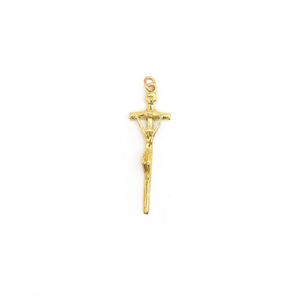 Kreuz Anhänger Gelbgold
