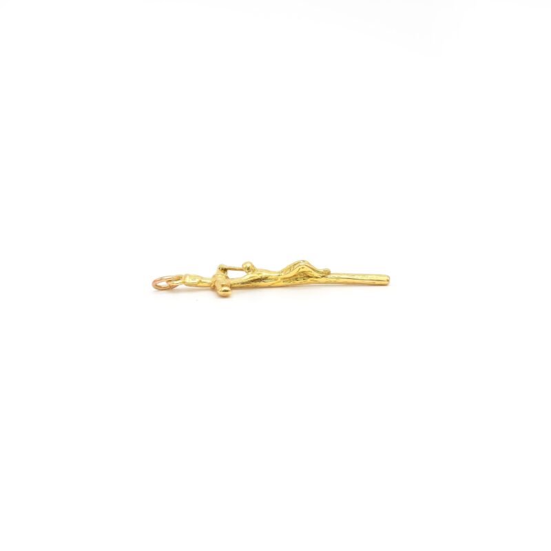 Kreuz Anhänger Gelbgold