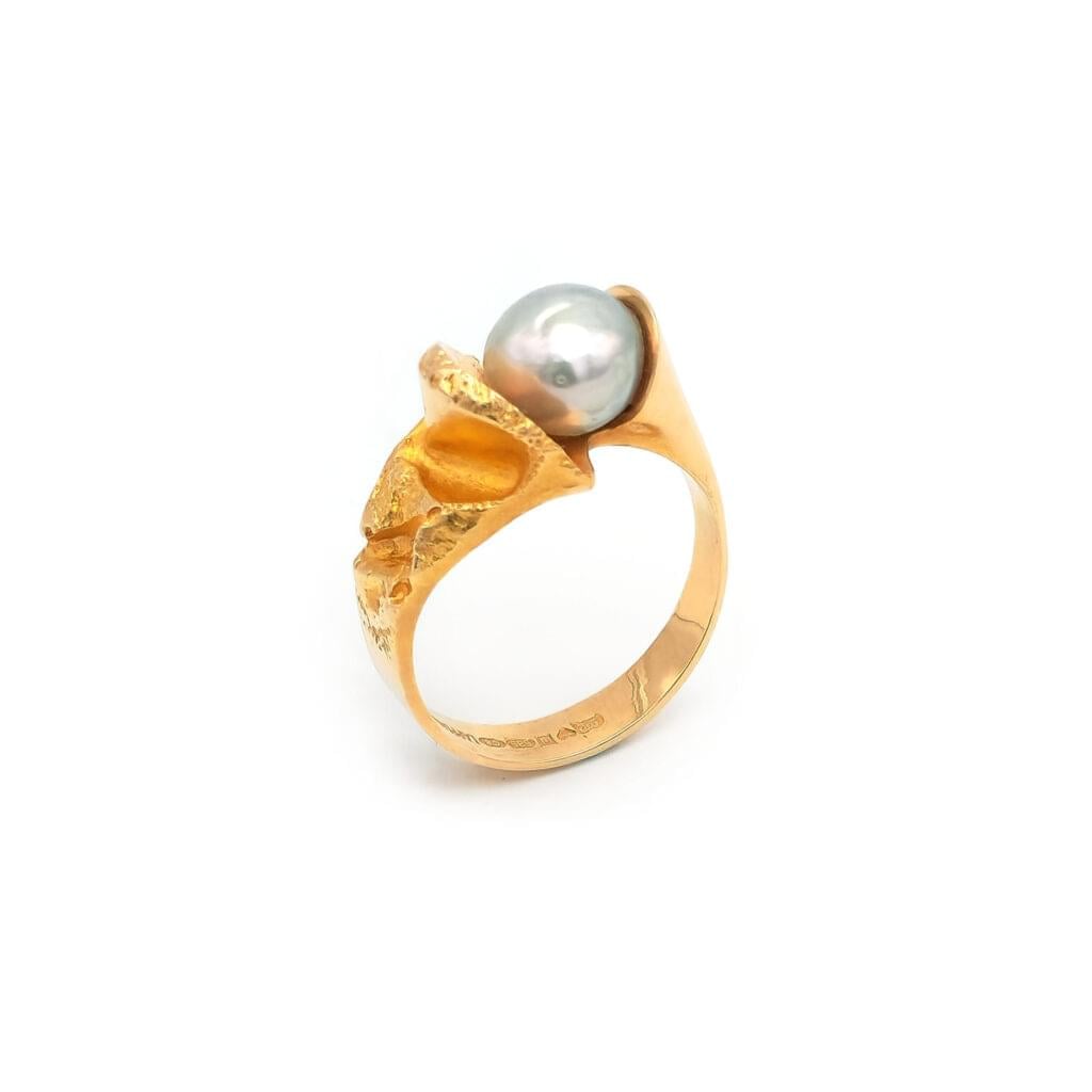 Lapponia Ring mit Tahiti Perle Weckström Finnland