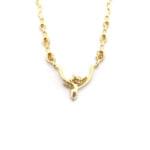 Diamantcollier in Gelbgold massiv