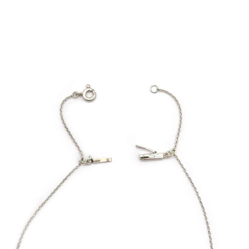 Art Deco Collier mit Diamanten in Platin auf Gold 5 Art Deco Collier mit Diamanten in Platin auf Gold