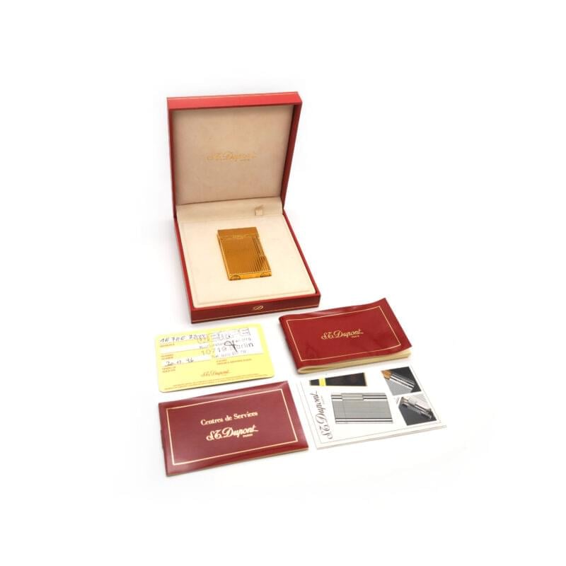 S.T. Dupont Feuerzeug Ligne 2 vergoldet