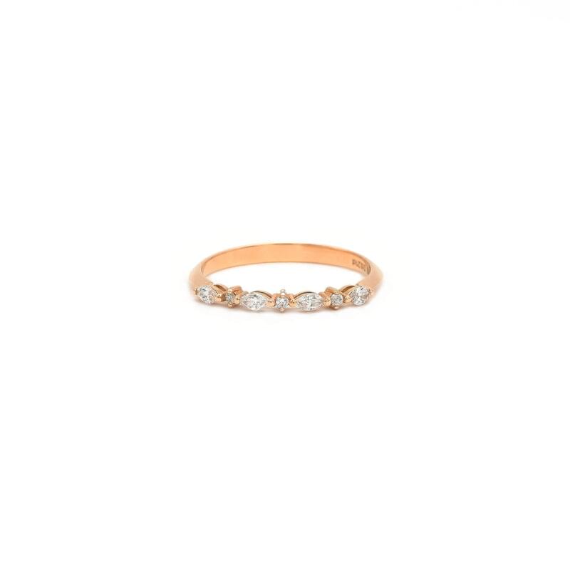 Memoire Ring Rosegold 0,21 Karat