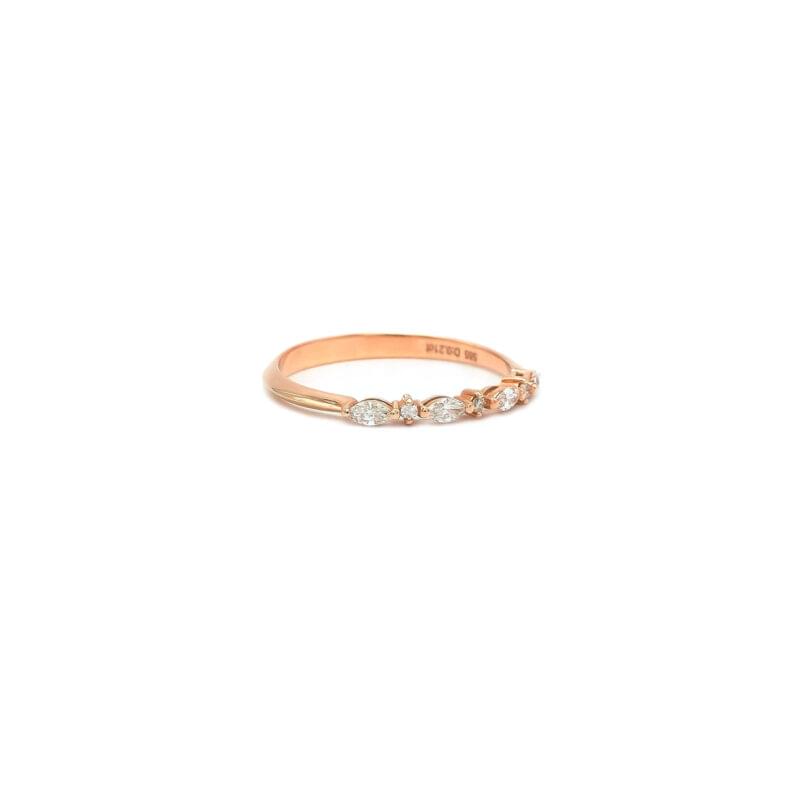 Memoire Ring Rosegold 0,21 Karat