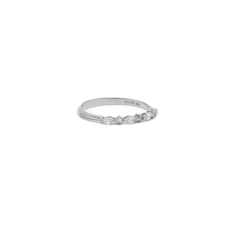 Memoire Ring Weissgold 0,21 Karat 3 Memoire Ring Weissgold 0,21 Karat