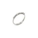 Memoire Ring Weissgold 0,21 Karat