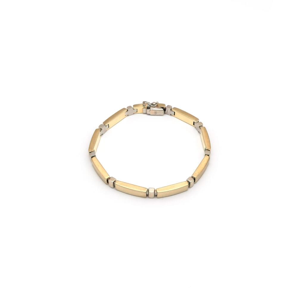 Bicolor Armband 585er modern