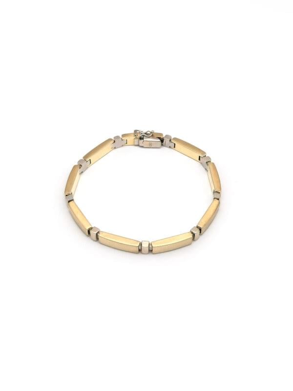 Bicolor Armband 585er modern