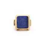 Lapislazuli Herrenring 585er Gold