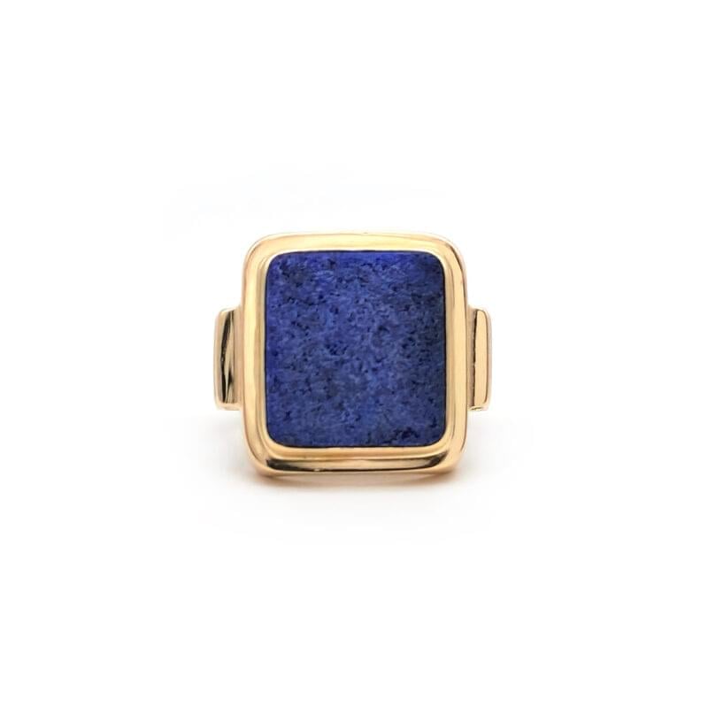 Lapislazuli Herrenring 585er Gold