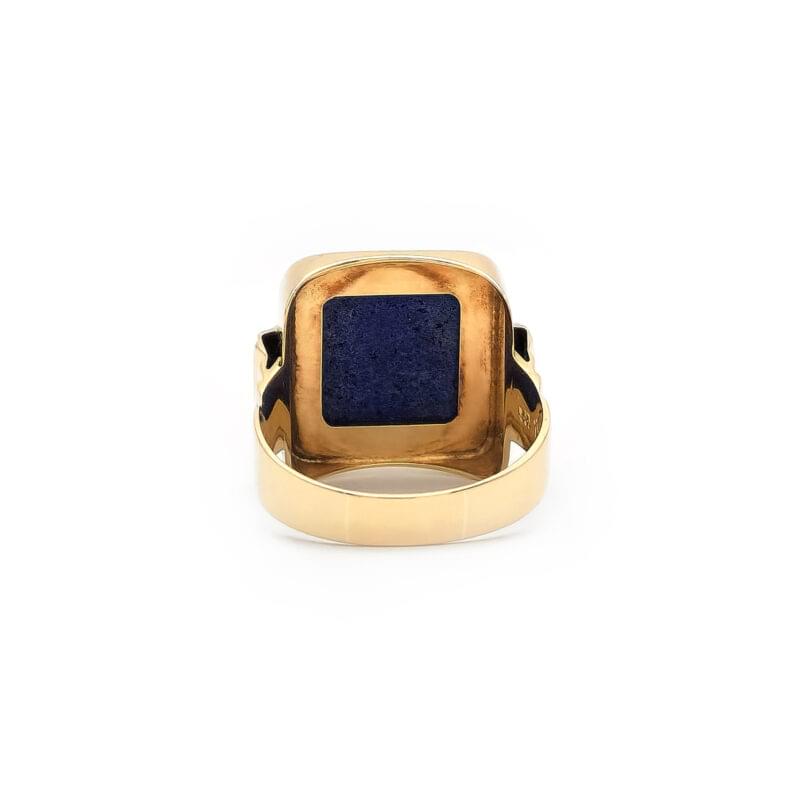 Lapislazuli Herrenring 585er Gold