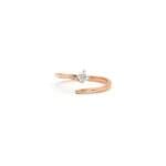 Offener Diamantring 0,2 Karat Rosegold