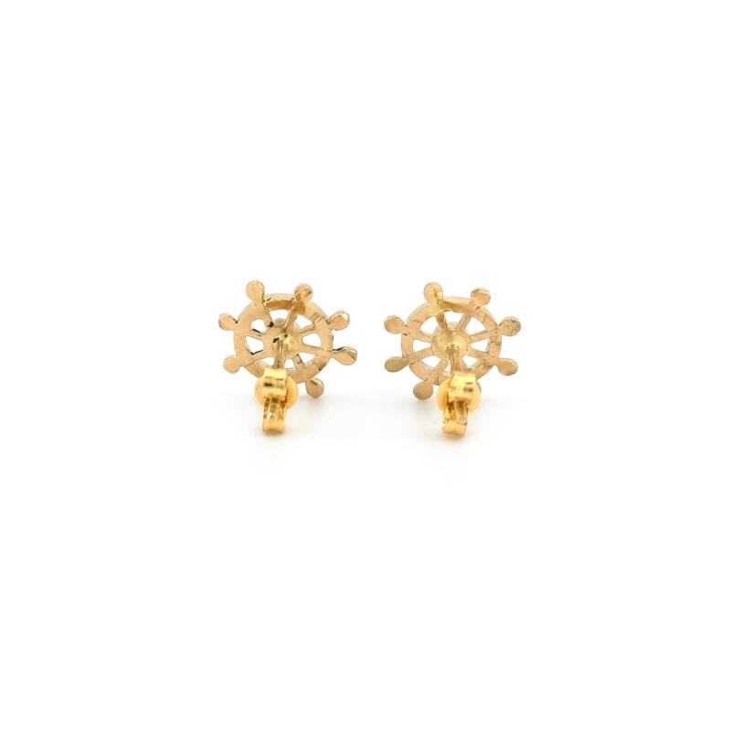 Steuerkreuz Ohrstecker mit Diamant 585er Gold 4 Steuerkreuz Ohrstecker mit Diamant 585er Gold