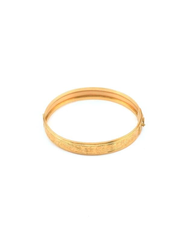 Vintage Armreif ziseliert mit Klappverschluss