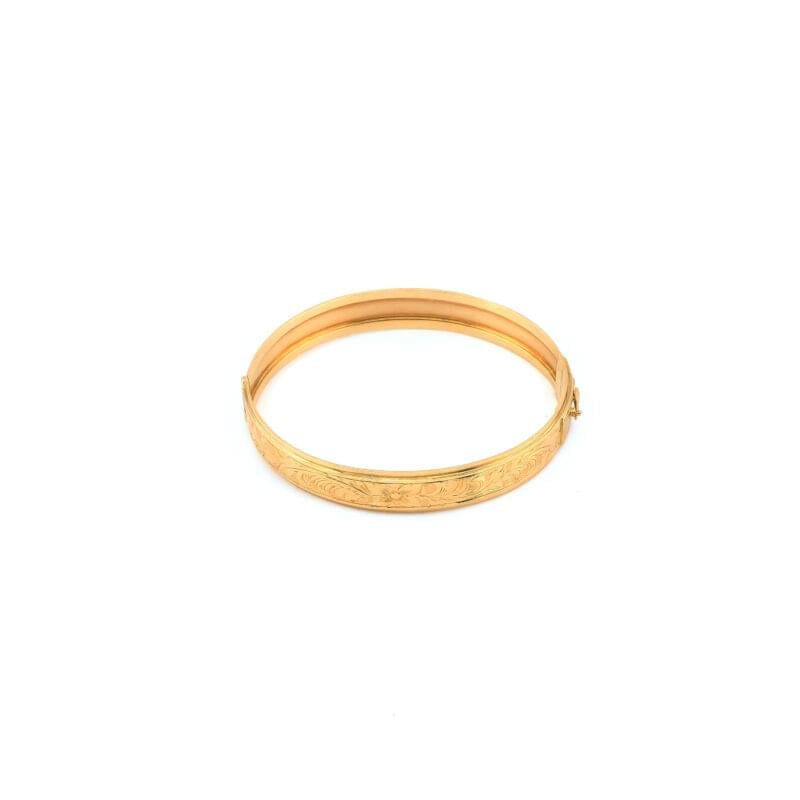 Vintage Armreif ziseliert mit Klappverschluss