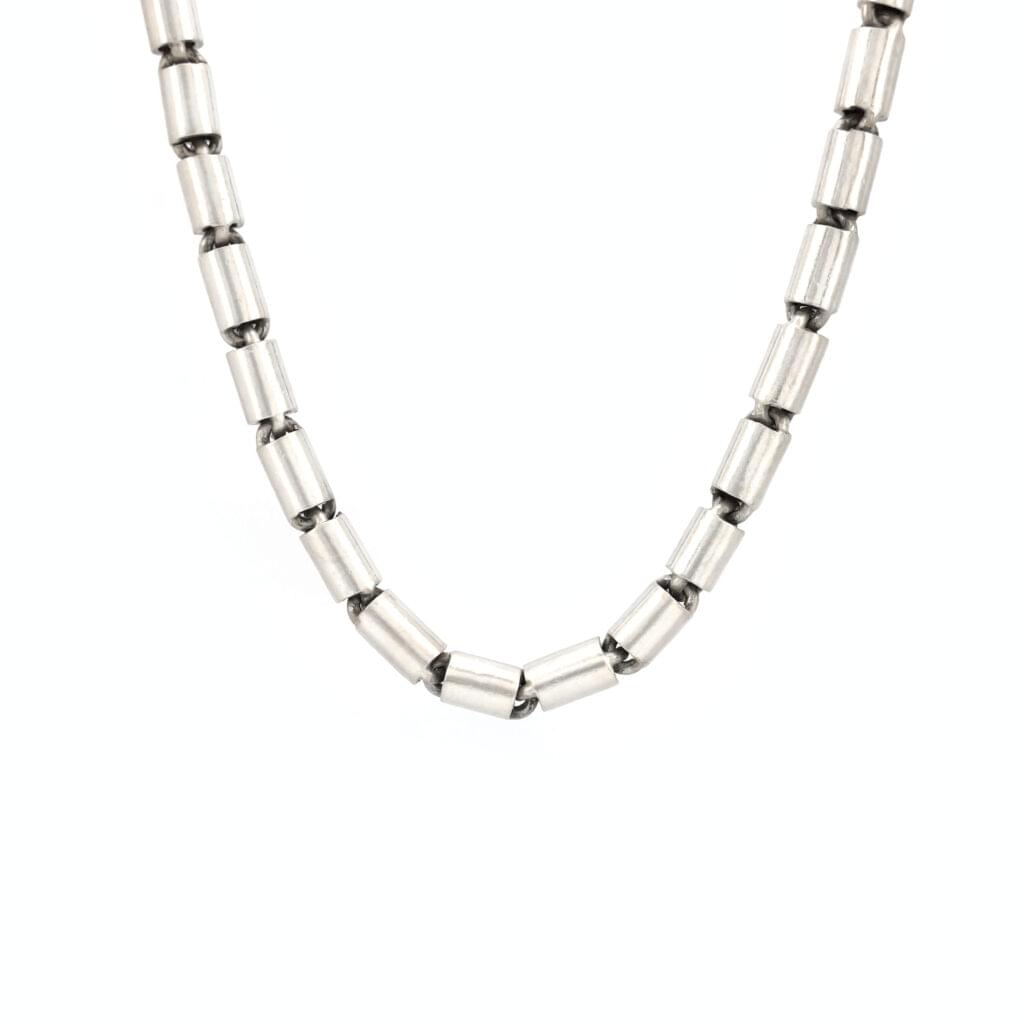 Tonnenglieder Kette aus Silber