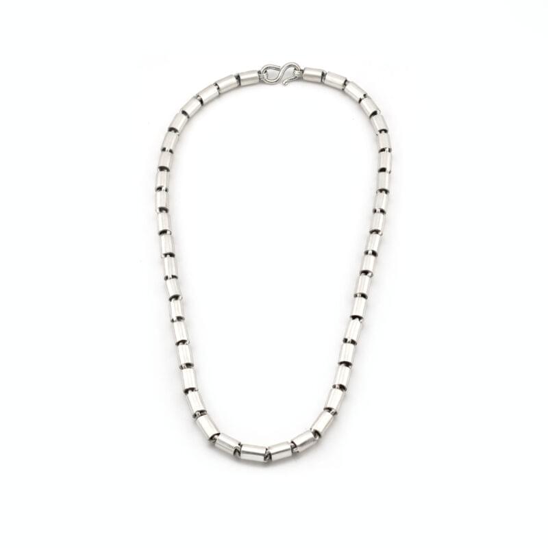 Tonnenglieder Kette aus Silber 3 Tonnenglieder Kette aus Silber