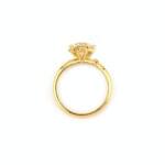 Romantischer Diamantring 2,14 Karat Gelbgold IGI