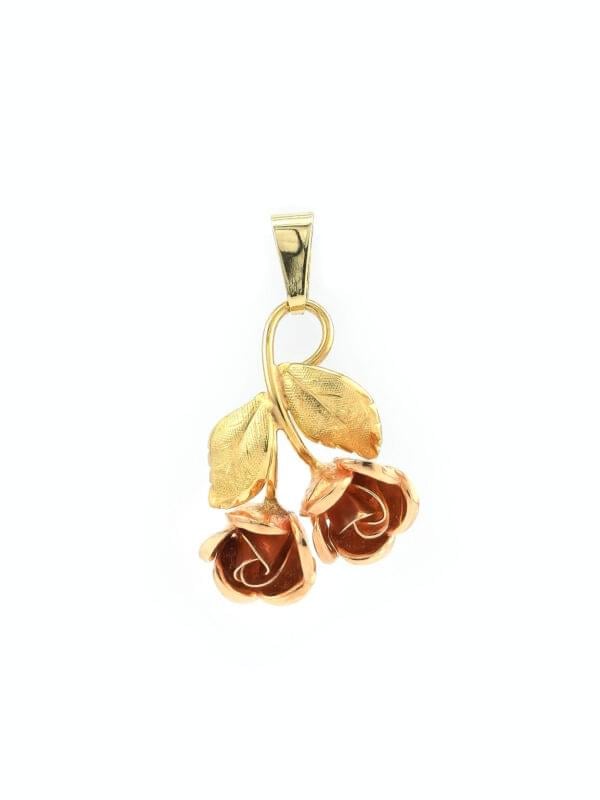 Rosen Anhänger in Bicolor