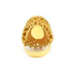 Designer Cocktailring mit mächtigem Citrin