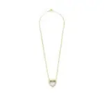 Diamantcollier mit offenem Herz ca. 0,54 Karat