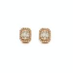 Baguette Diamant Ohrringe 0,22 Karat Rosegold