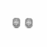 Baguette Diamant Ohrringe 0,22 Karat Weissgold